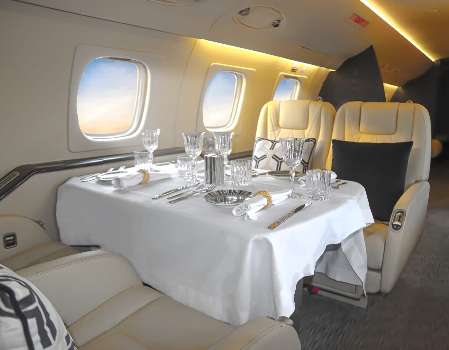 government travel solution–luxury travel vip protection elite services luxury aiport charter interior